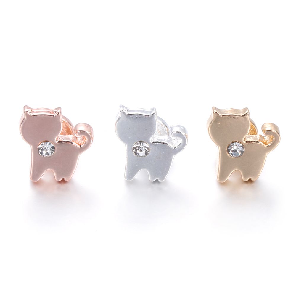 3Pcs New Metal Cat, Fish or Rivet Decorative Ring for Apple Watch Band. Ornament Charms for Silicone Strap Accessories for apple watch.